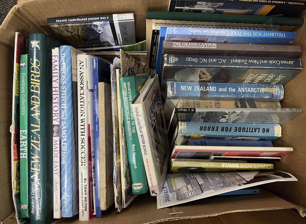 Box of Assorted Books Image 1++