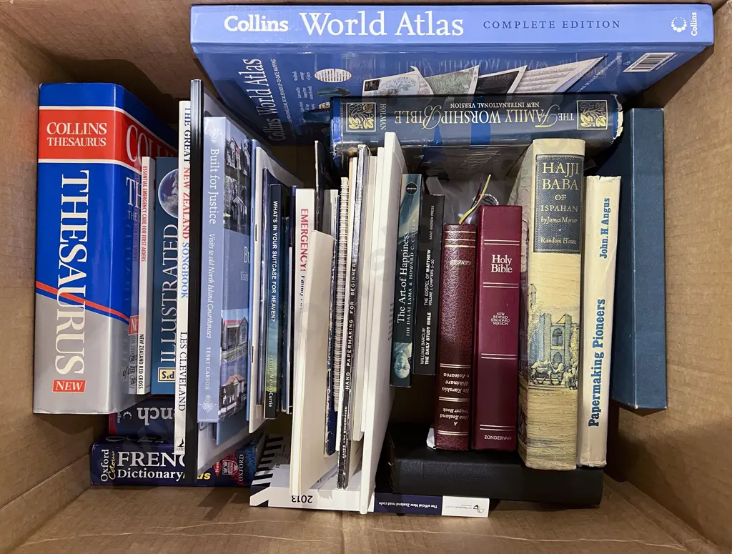 Box of Assorted Books Image 1++