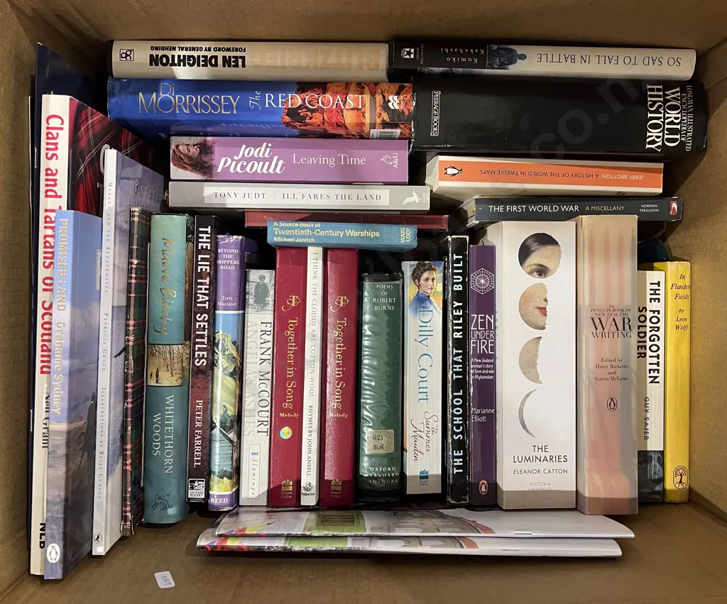Box of Assorted Books Image 1++