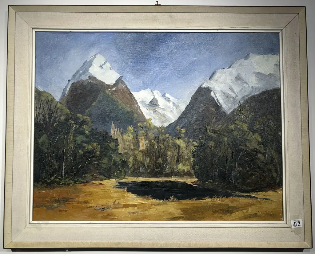 Ken Hobson - 'Eglington Valley' - Oil on Board Image 1++