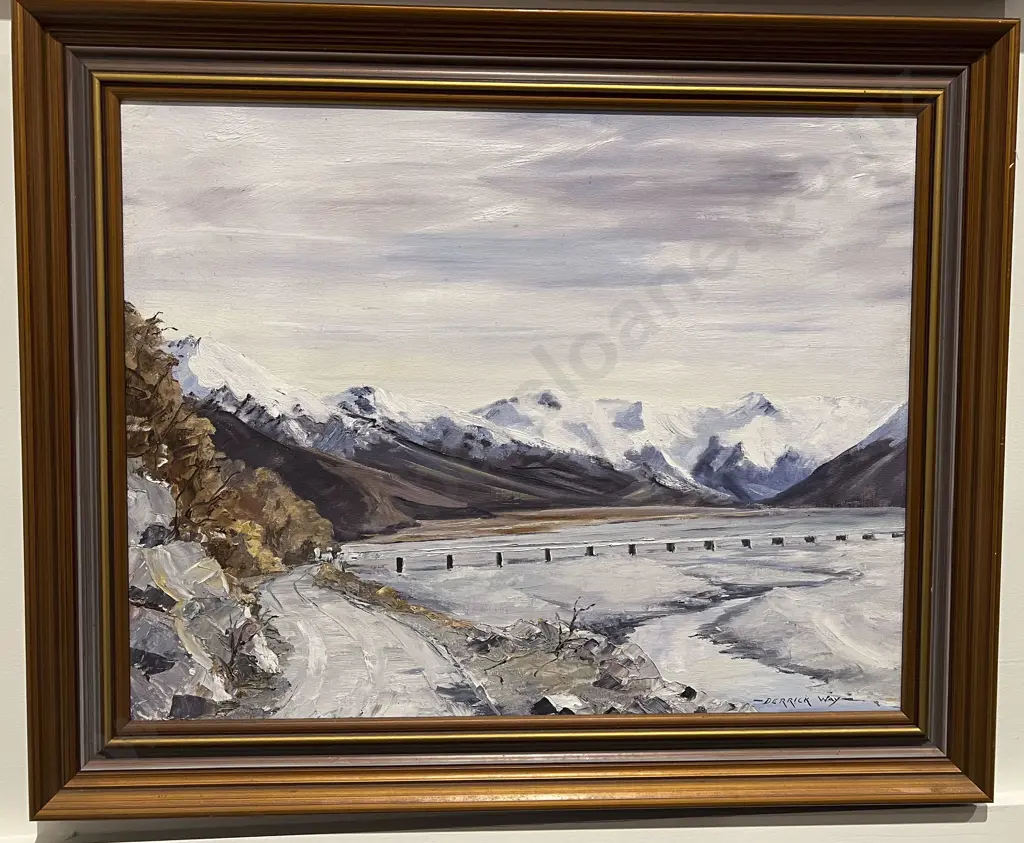 Derrick Way - Bealey Bridge Arthur's Pass - Oil on Board Image 1++