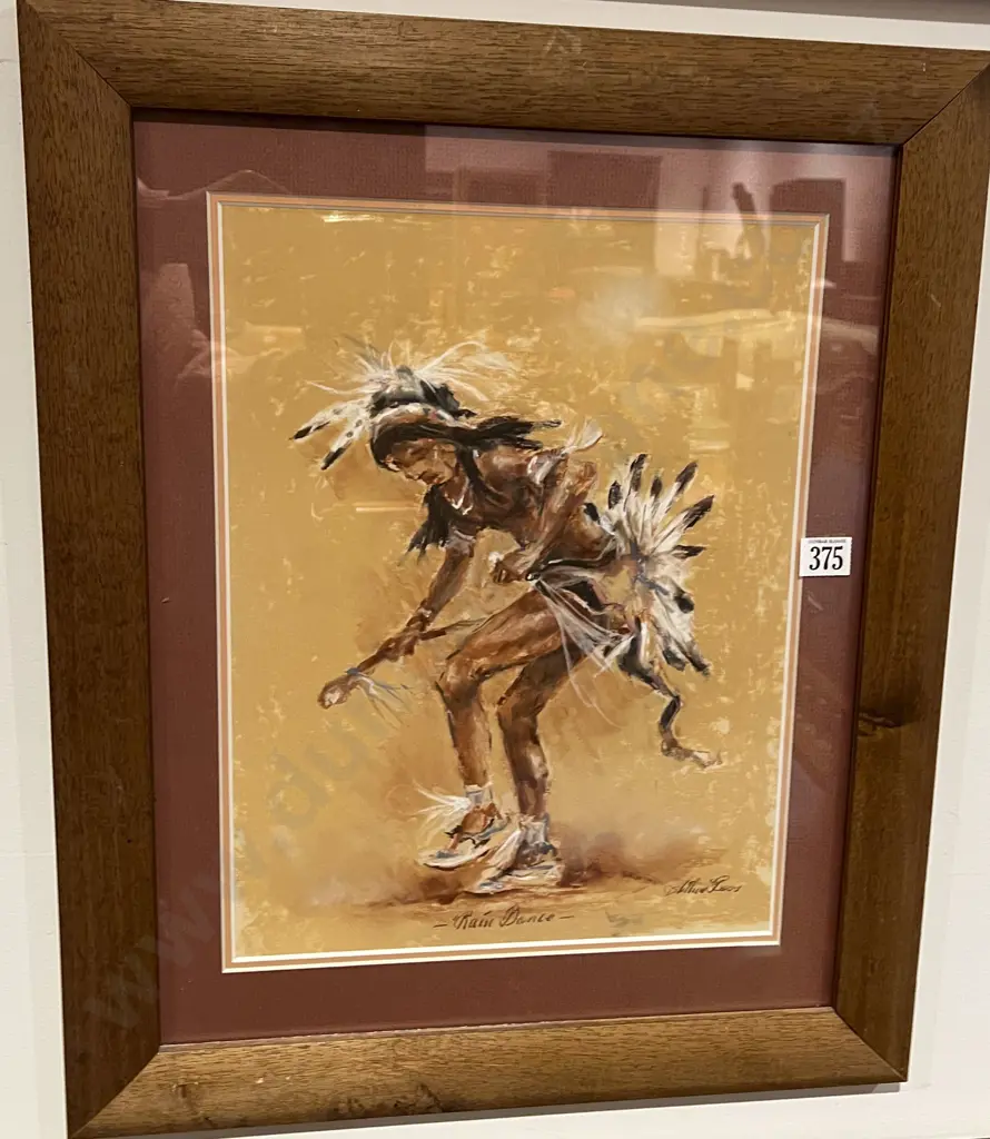 Arthur Boos - Rain Dance - Pastel on Paper Image 1++