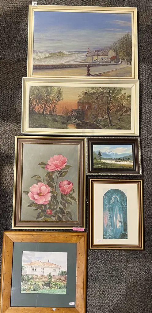 Six Assorted Framed Works Image 1++