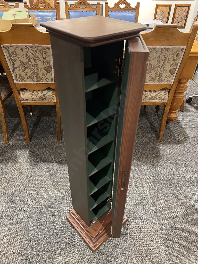 Vintage Golf Display Case with Shelved Interior Image 1++