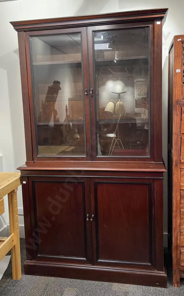 Antique Mahogany Book Case Cabinet Image 1++