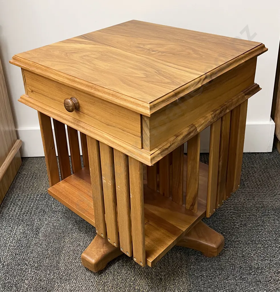 Modern Single Drawer Revolving Bookcase Image 1++