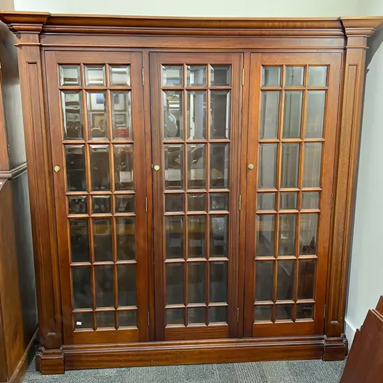 Reproduction Glazed Glass Door Bookcase