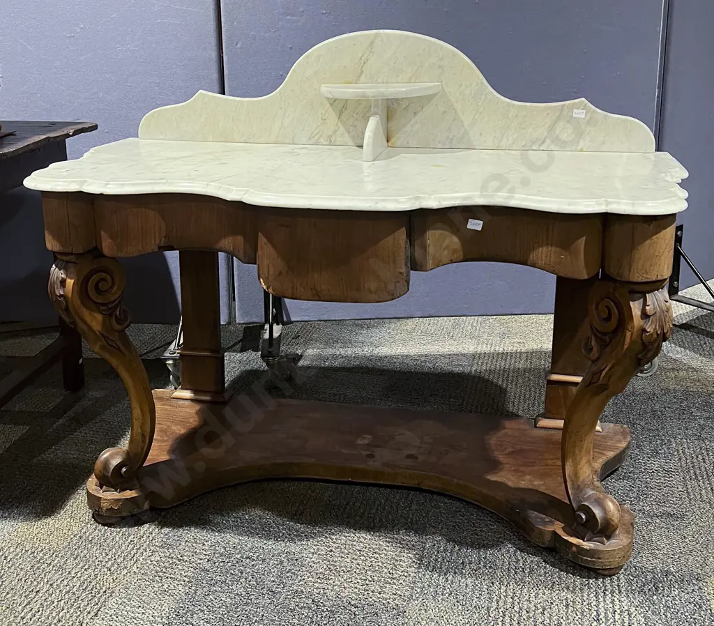Victorian Marble Topped Wash Stand Image 1++