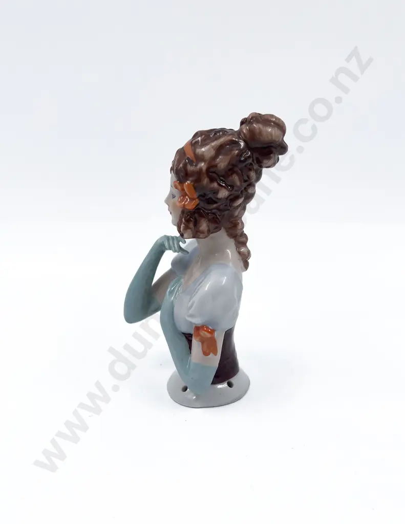 Large Gibson Girl China Half Head Doll Image 1++
