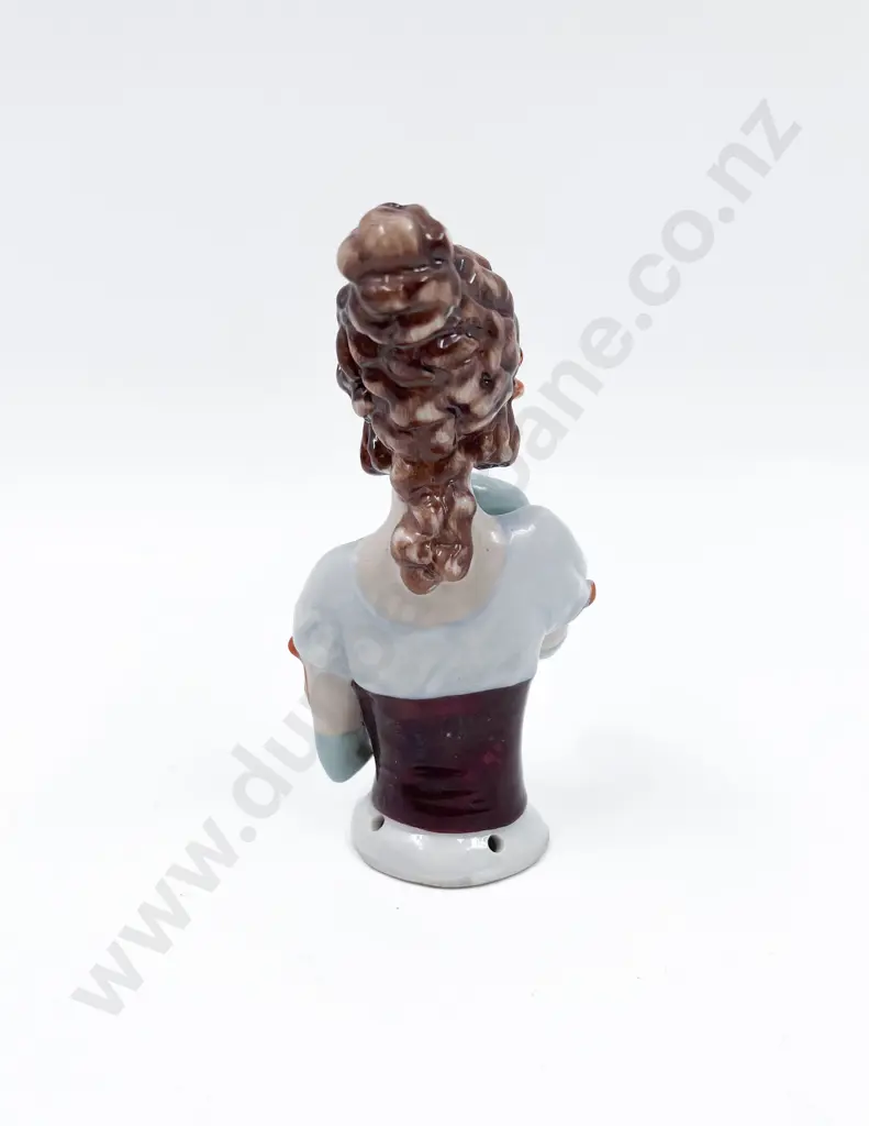 Large Gibson Girl China Half Head Doll Image 1++