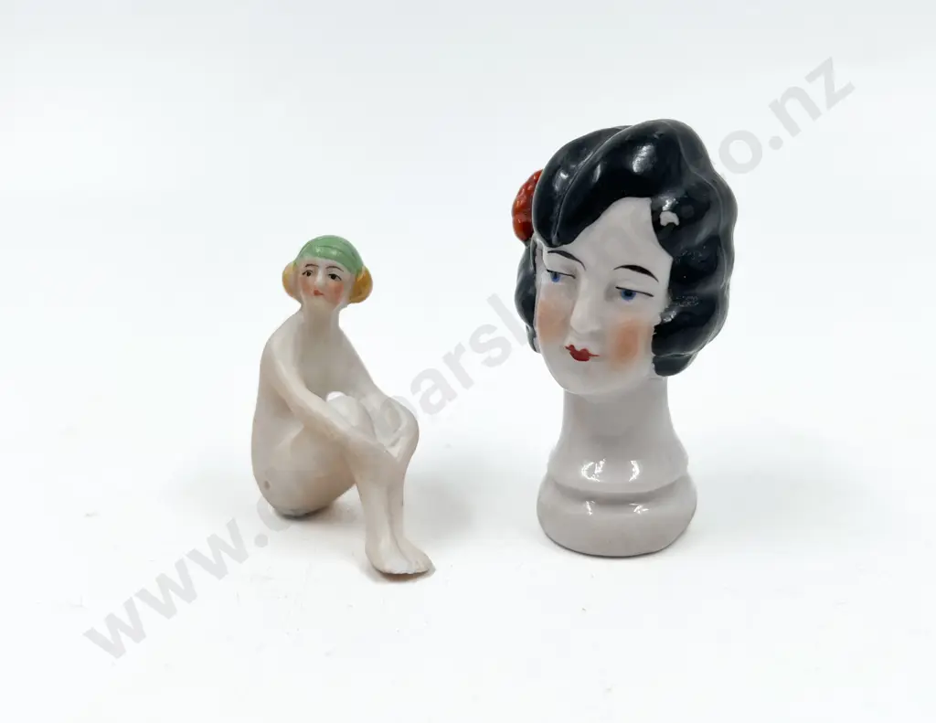 Art Deco Lady Bust and Full Figure Nude Figure Half Head Dolls Image 1++
