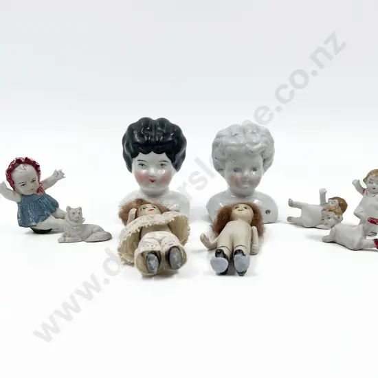 Two Victorian Shoulder Plate Dolls