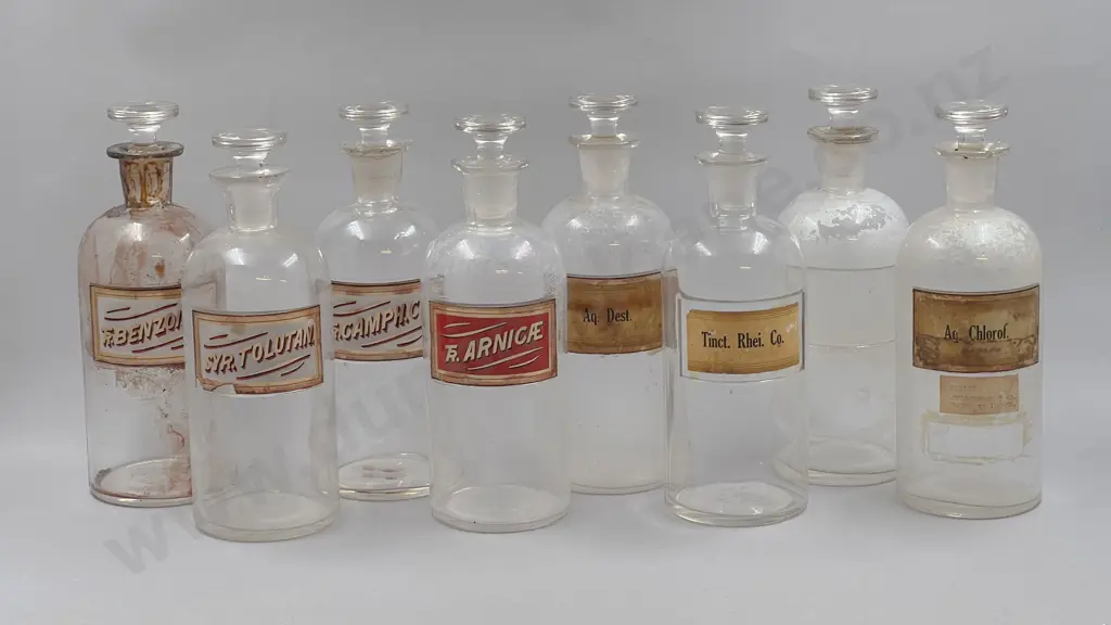 Eight Large Chemist's Bottles Image 1++