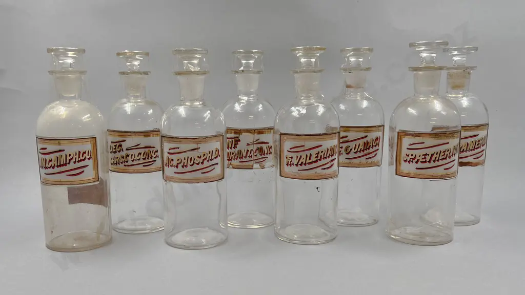 Eight Medium Chemist Jars Image 1++