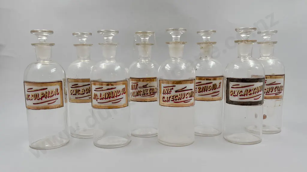 Eight Medium Chemist Jars Image 1++