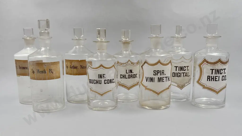 Eight Medium Chemist Jars Image 1++