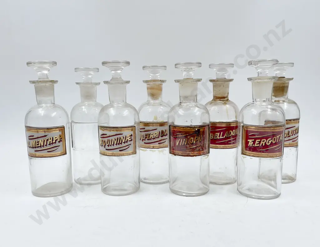 Eight Small Chemist Jars Image 1++