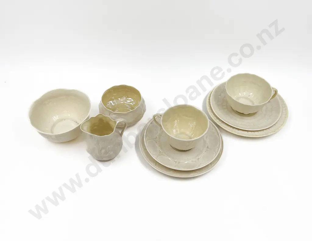 Two Belleek Cup Saucer Plates Image 1++