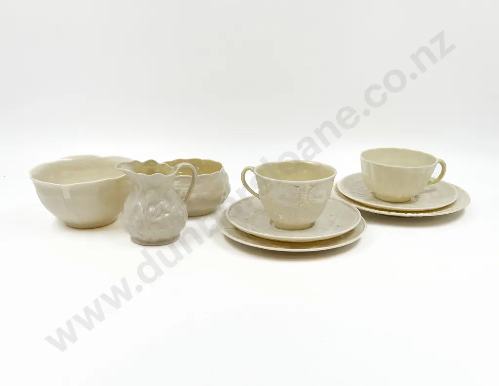 Two Belleek Cup Saucer Plates Image 1++