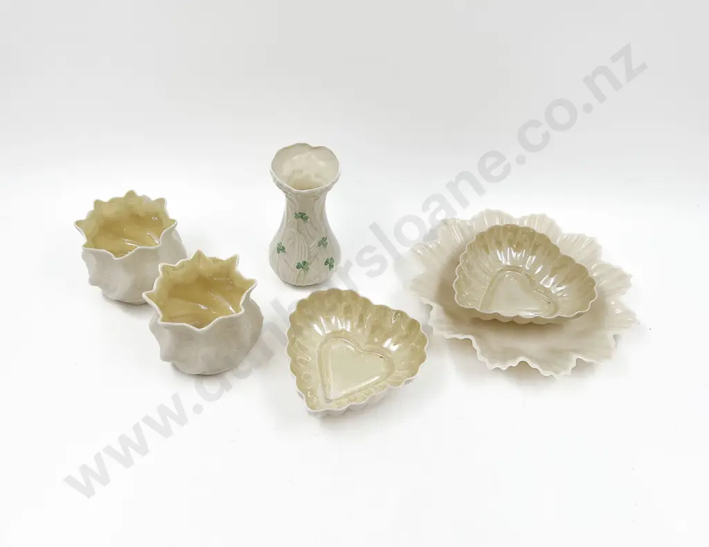Belleek Pair Posy Pots Image 1++