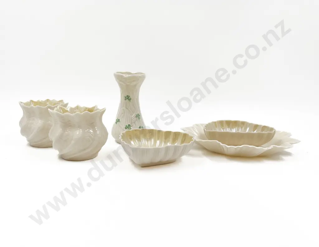Belleek Pair Posy Pots Image 1++