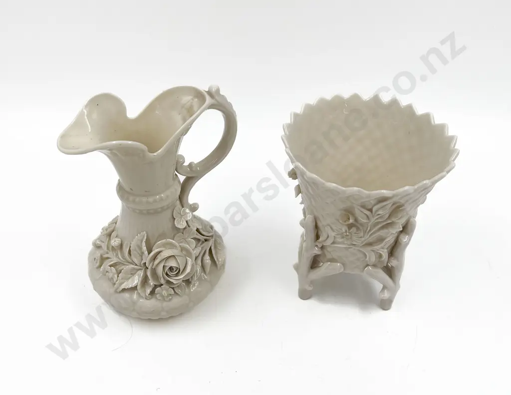 Two Belleek Vases Image 1++