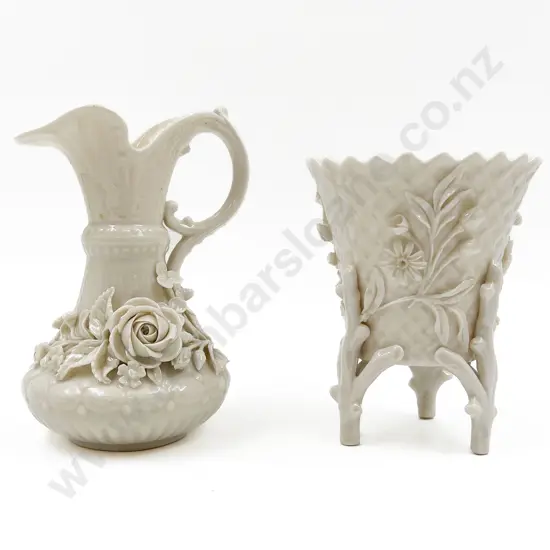 Two Belleek Vases