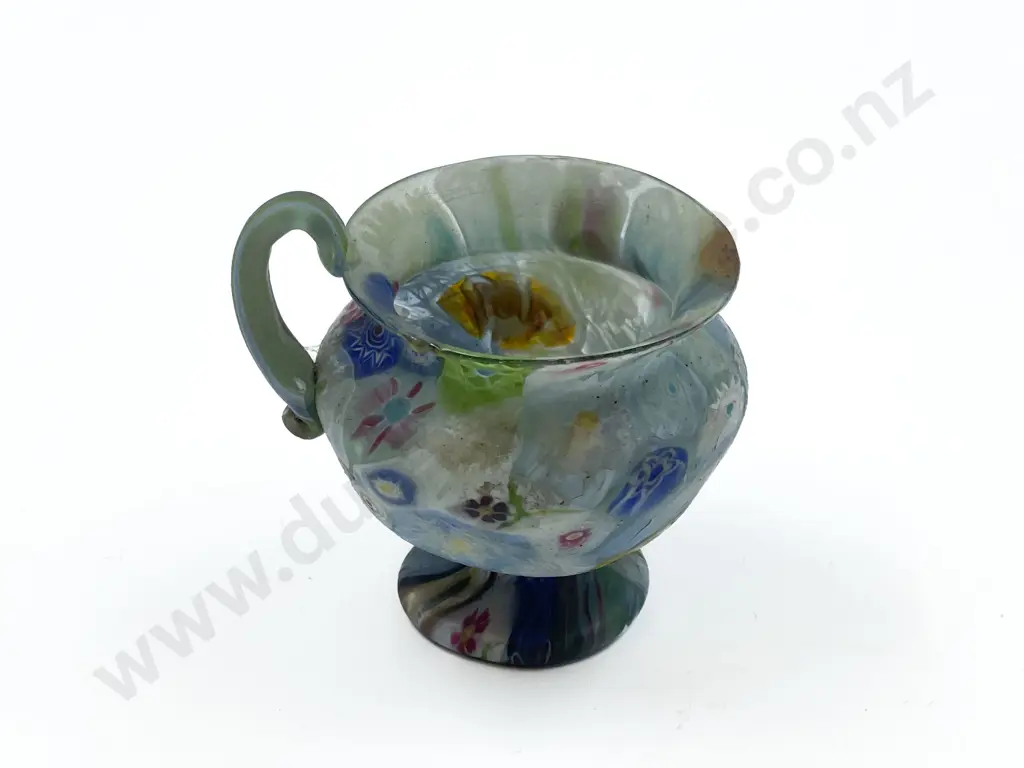 Small Murano Millefiori Satin Glass Pitcher Image 1++