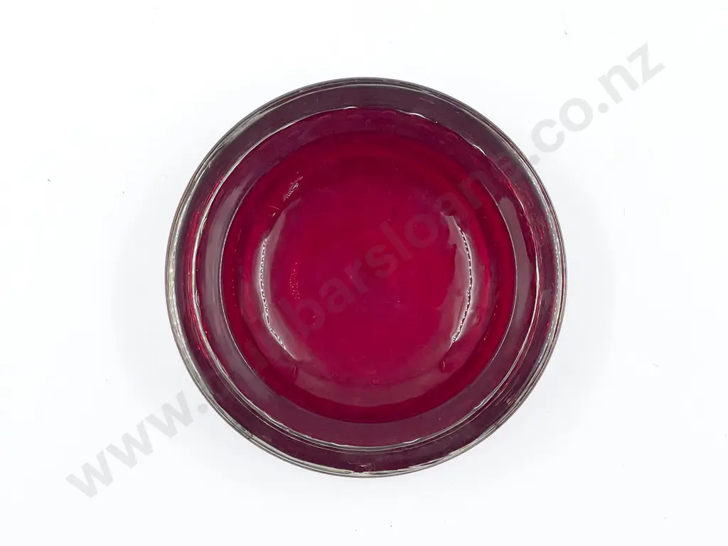 Murano Red Bullicante & Sommerso Bowl Image 1++