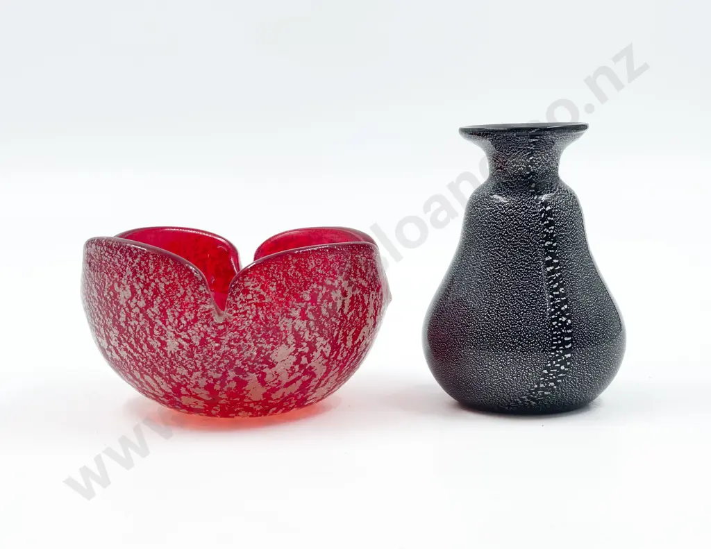 Murano Glass Bowl & Vase Image 1++