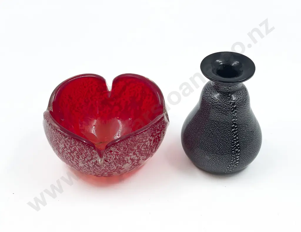 Murano Glass Bowl & Vase Image 1++