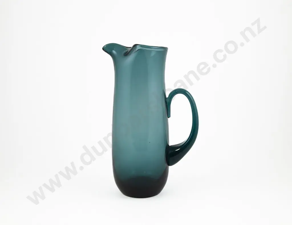 Whitefriars Geoffrey Baxter Sea Green Glass Lemonade/Water Jug Image 1++