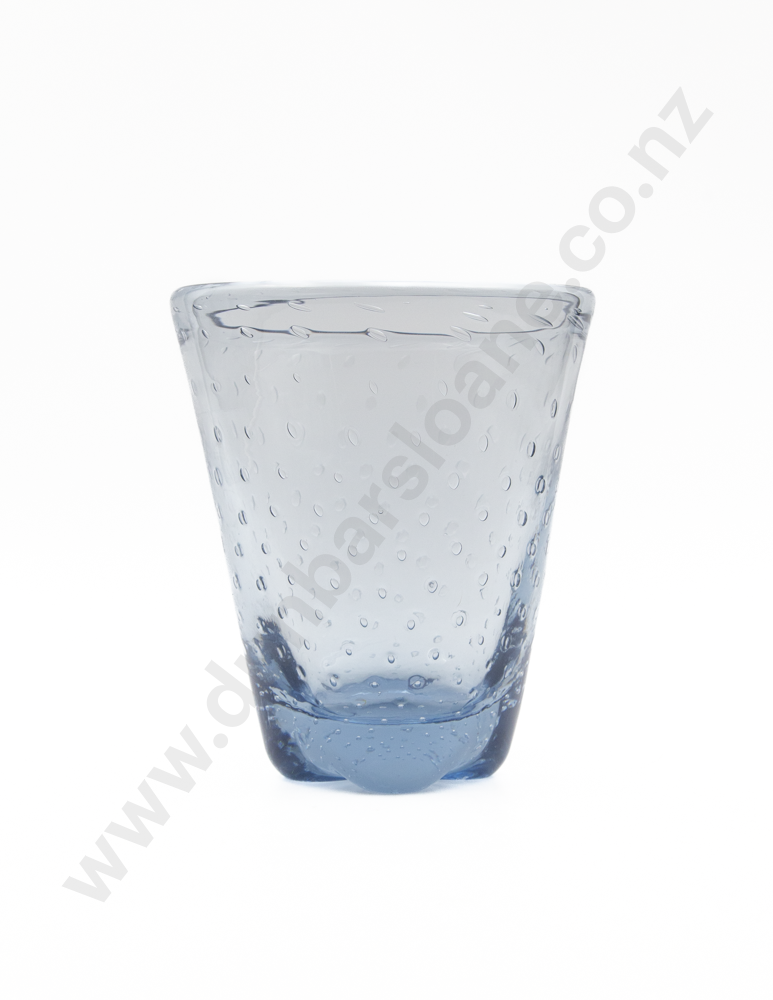 Whitefriars Sapphire Blue Bubble Vase By William Wilson Image 1++