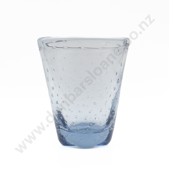 Whitefriars Sapphire Blue Bubble Vase By William Wilson