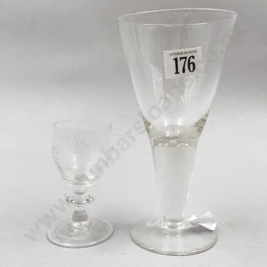 Geo. Wine Goblet & Modern Trumpet Over-sized Goblet