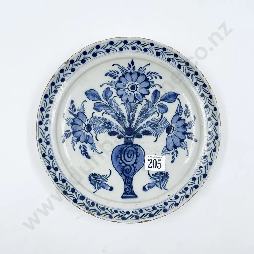 Early C.20th Delft Plate and Box Image 1++