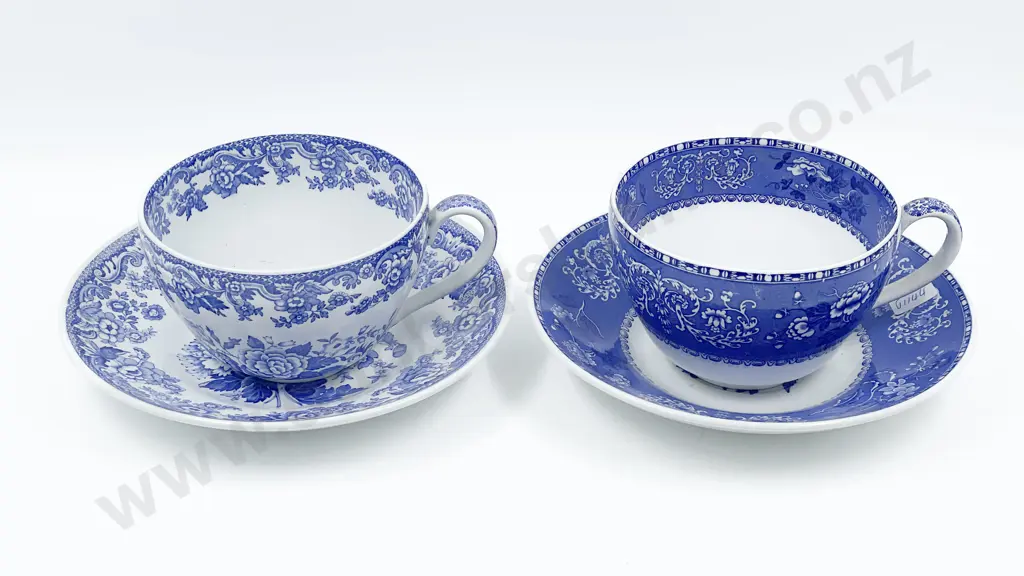 Two Spode Breakfast Cup and Saucers Image 1++