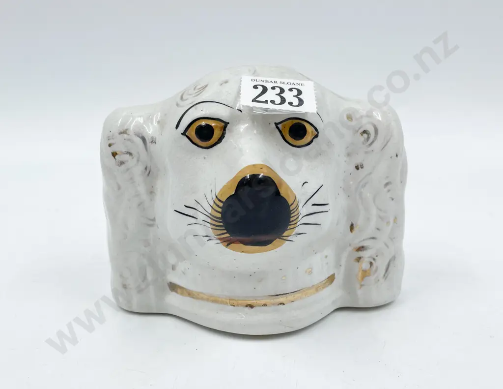 Vict Staffordshire Spaniel Money Box Image 1++