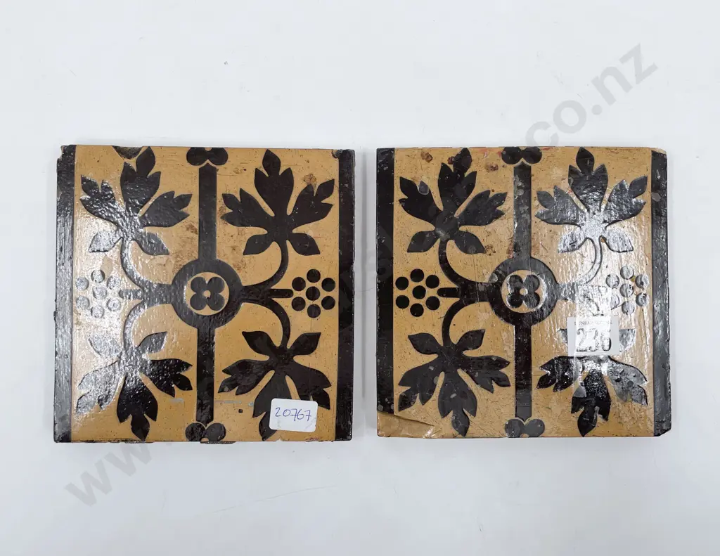 Two Vict Minton Tiles Image 1++