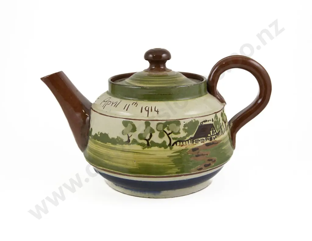 Oversized Vintage Torquay Pottery Motto Ware Teapot Image 1++