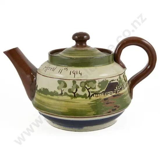 Oversized Vintage Torquay Pottery Motto Ware Teapot