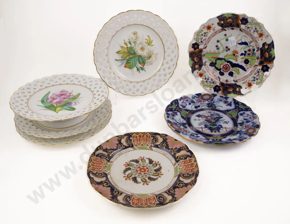 Three Hicks & Meigh Ironstone Plates Image 1++