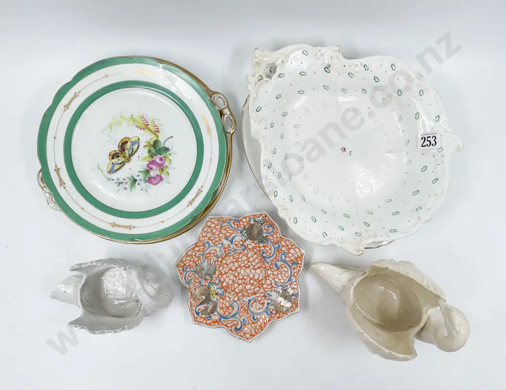 Five Various C19th Dessert Plates Image 1++