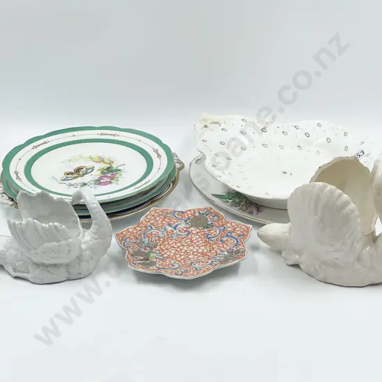 Five Various C19th Dessert Plates