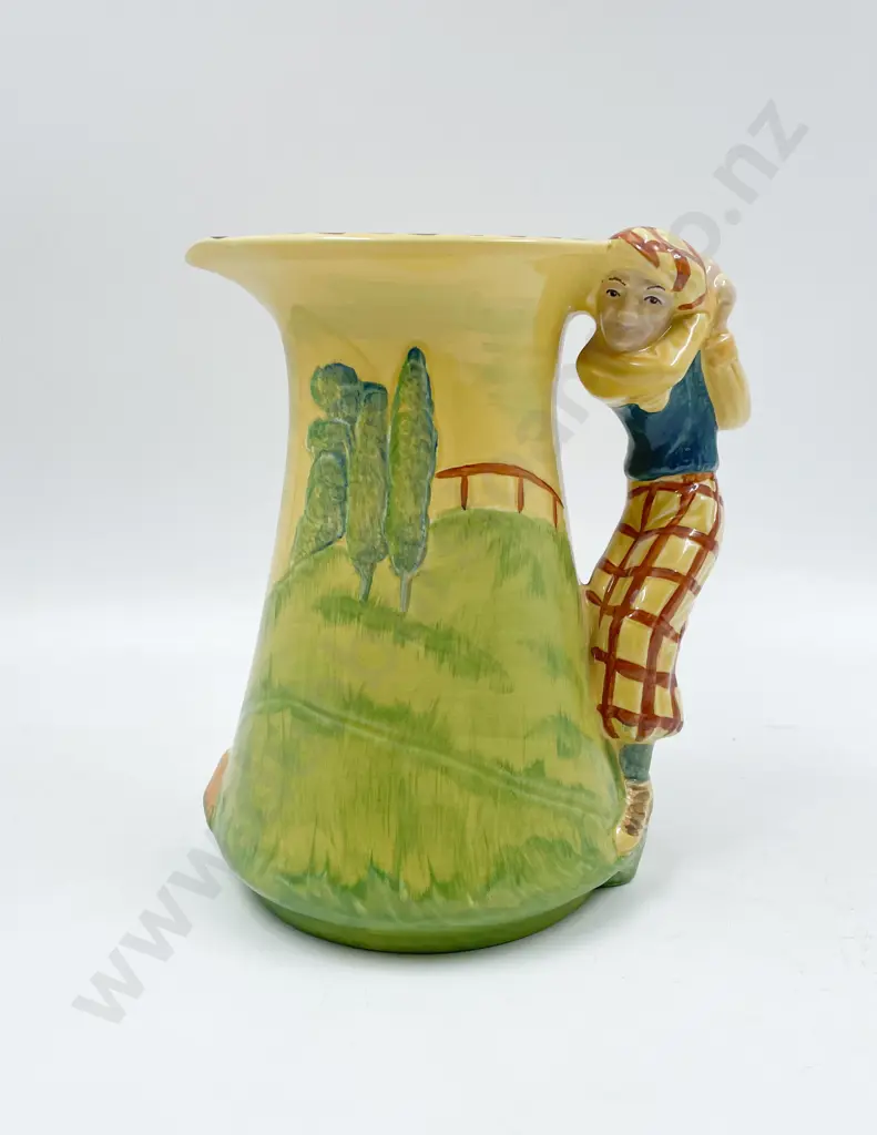 Burliegh Ware Golfer Handle Jug Image 1++