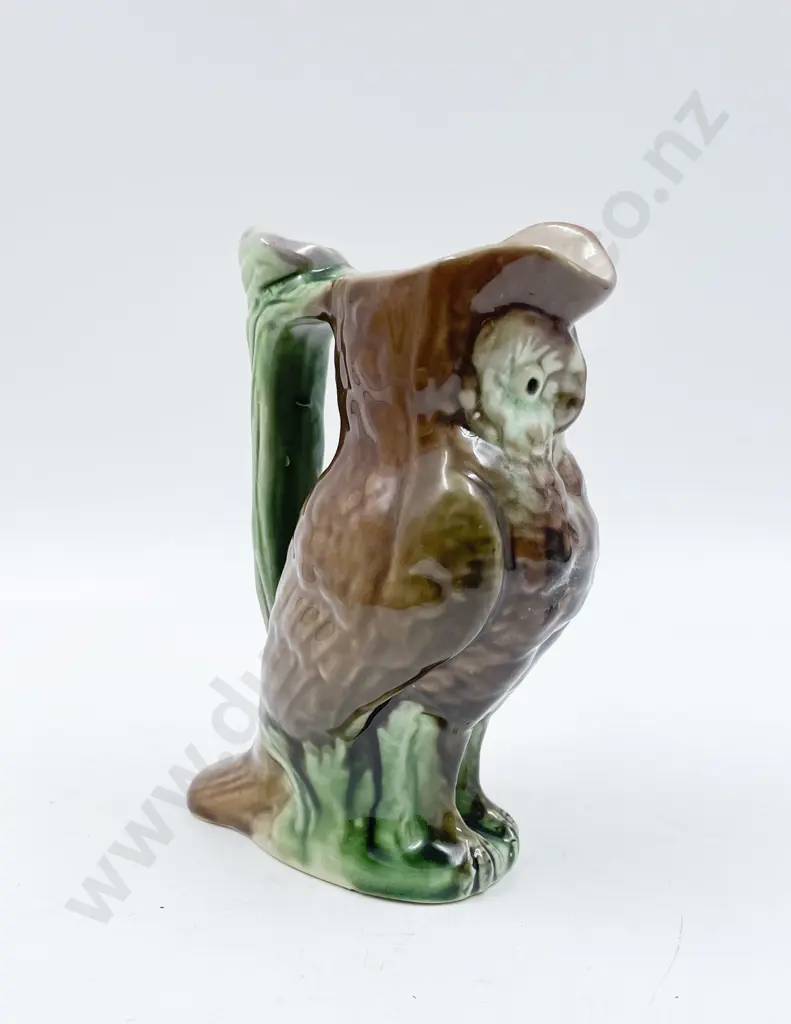 Majolica Owl Moulded Jug Image 1++