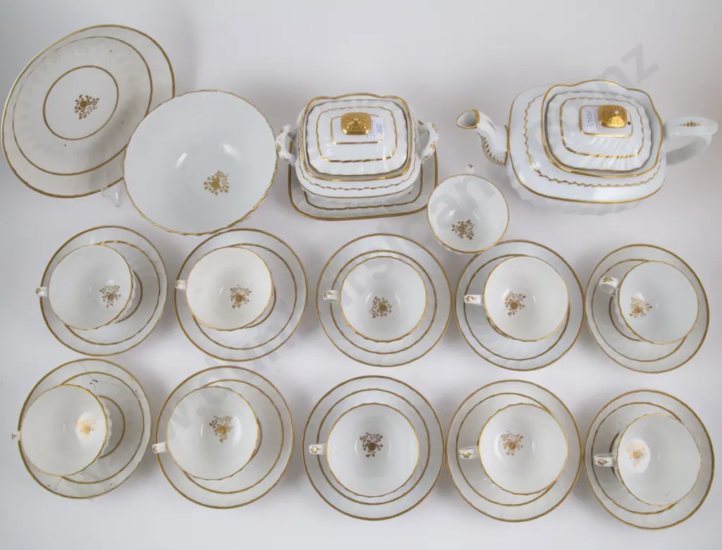GeoIII 26pce English Porcelain Teaset Image 1++