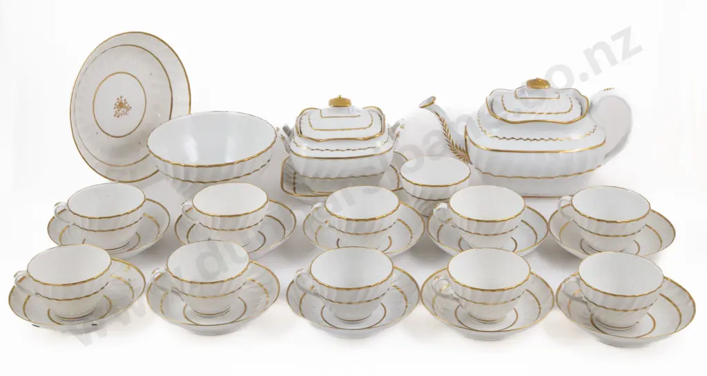 GeoIII 26pce English Porcelain Teaset Image 1++