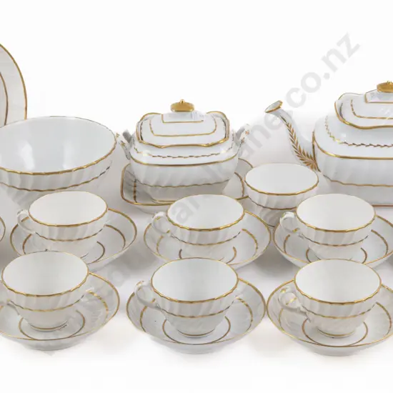 GeoIII 26pce English Porcelain Teaset