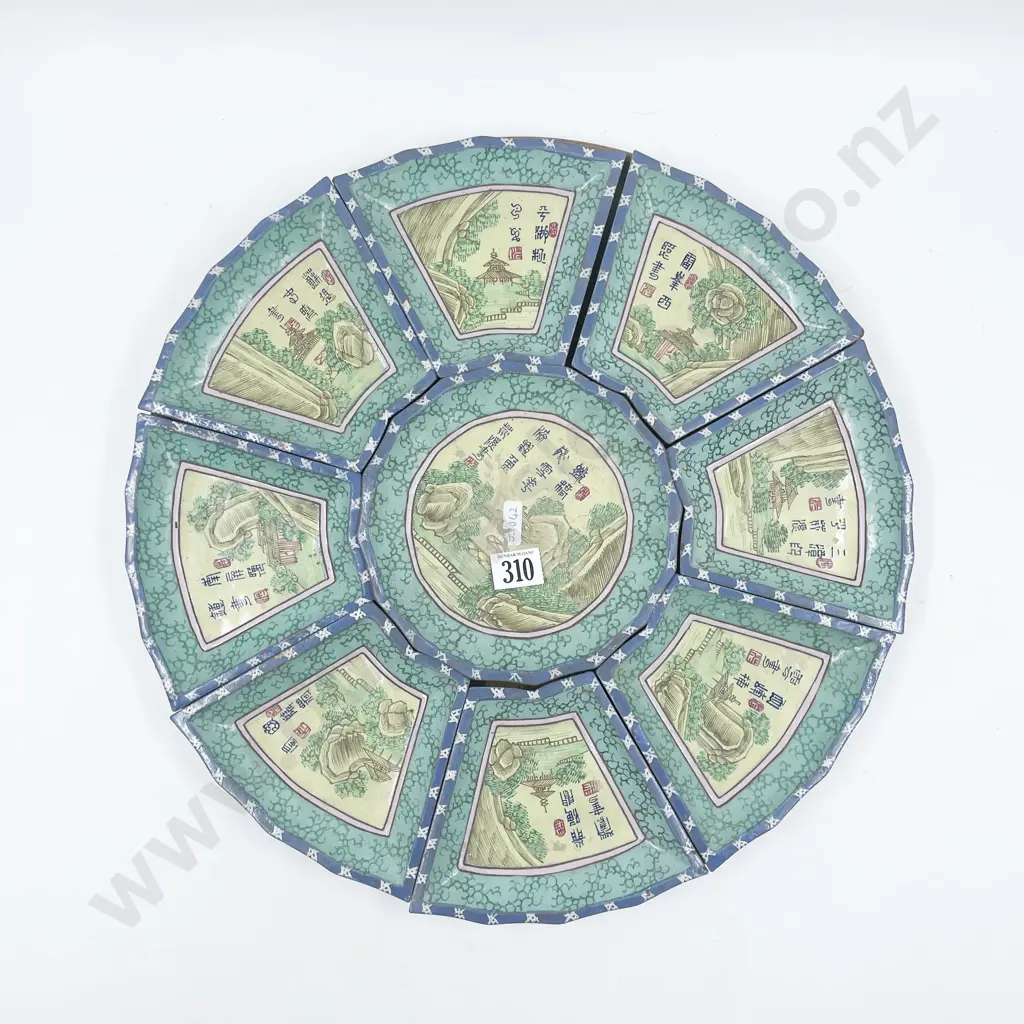 Chinese Nine Piece Serving Tray Image 1++